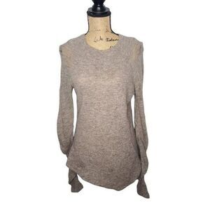 Elizabeth and James Small Wool Asymmetrical Fitted Sweater